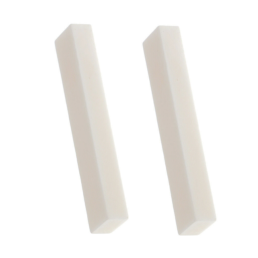 2pcs 52mm Cattle Bone Blank Unslotted Guitar Nuts for Handmade Guitar DIY