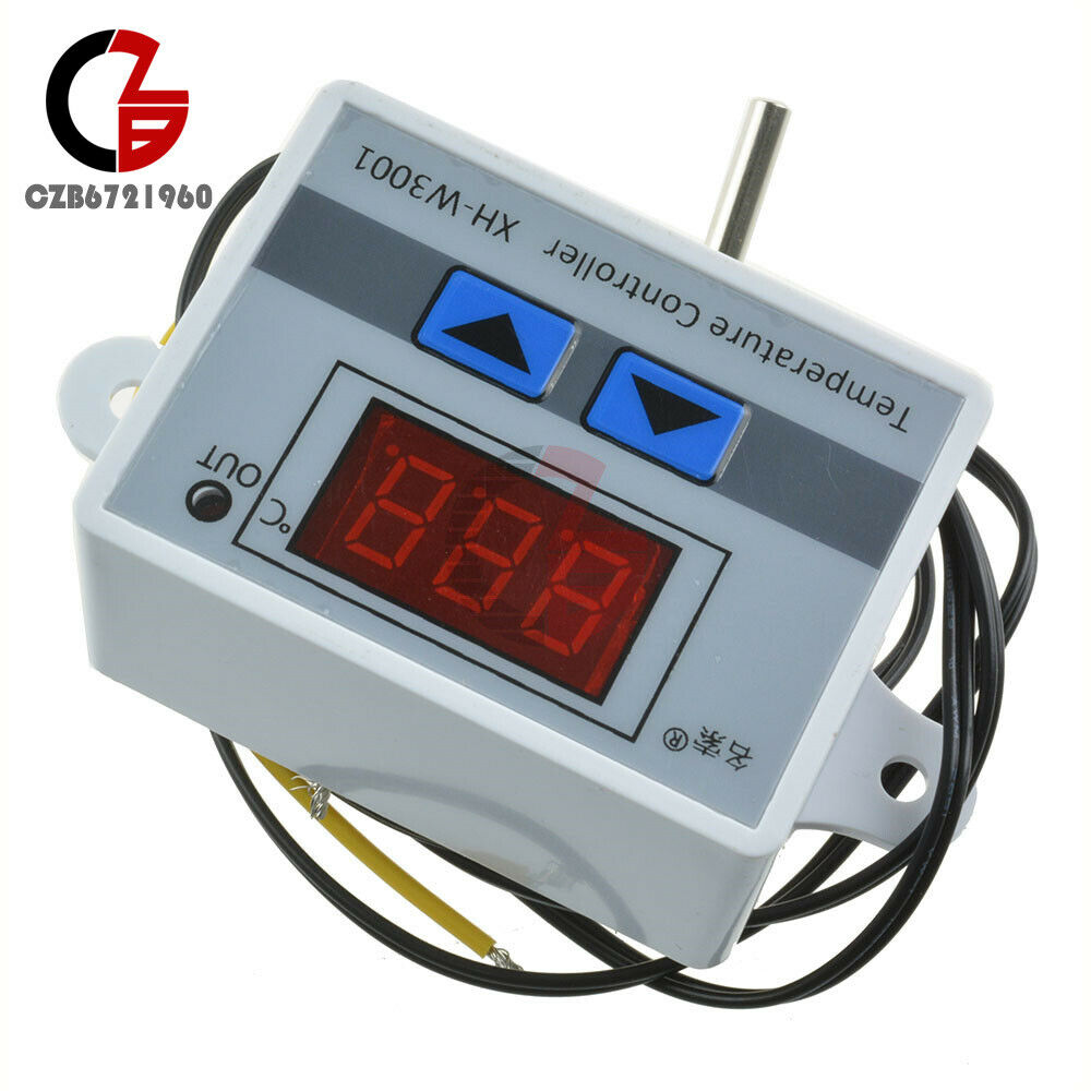 XH-W3001 12V Digital Temperature Controller Thermostat Switch + NTC Sensor Probe