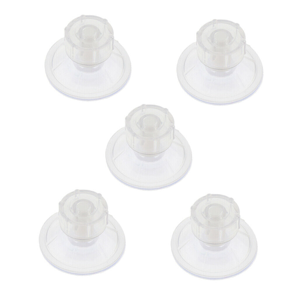 5pcs Acrylic Fish Tank Divider Suction Cup Double Suction Cup Aquarium Clip