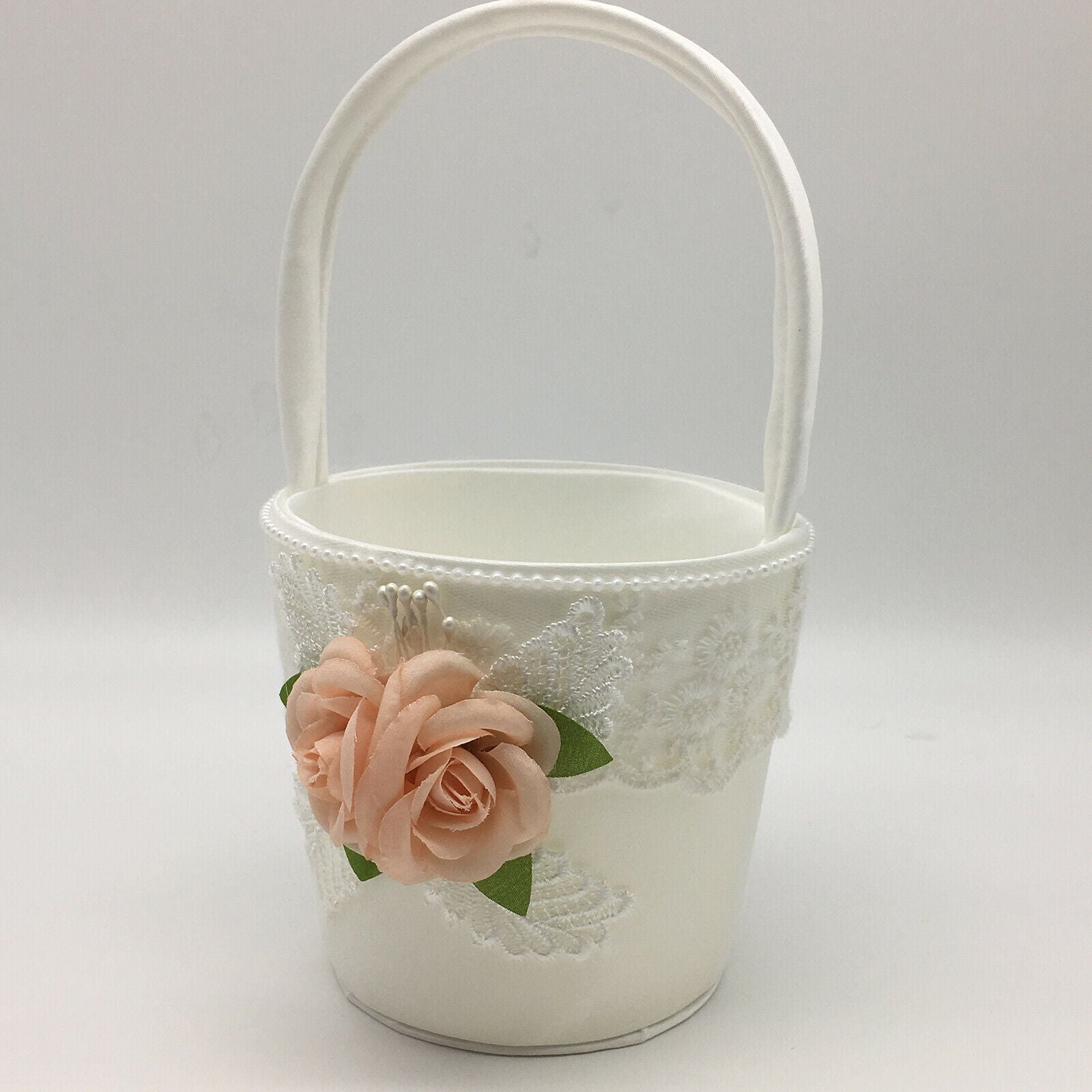 Wedding   Pillow   Cushion with Rose Flower Girl Basket Set