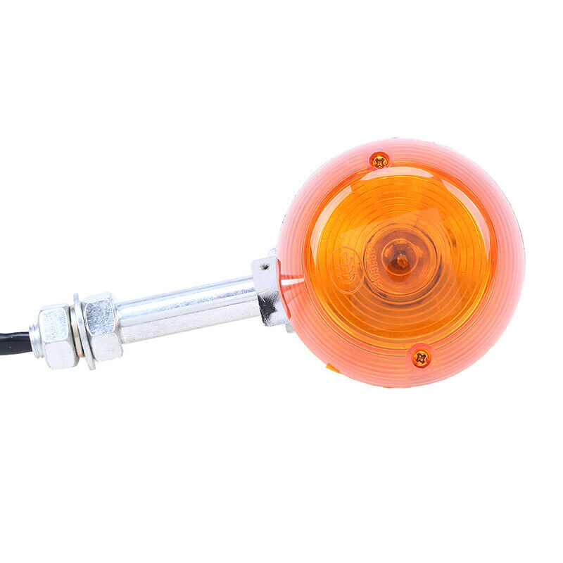 1X 12V M10 Turn Signal Light Amber Indicator Motorcycle Blinker Universal Lamp