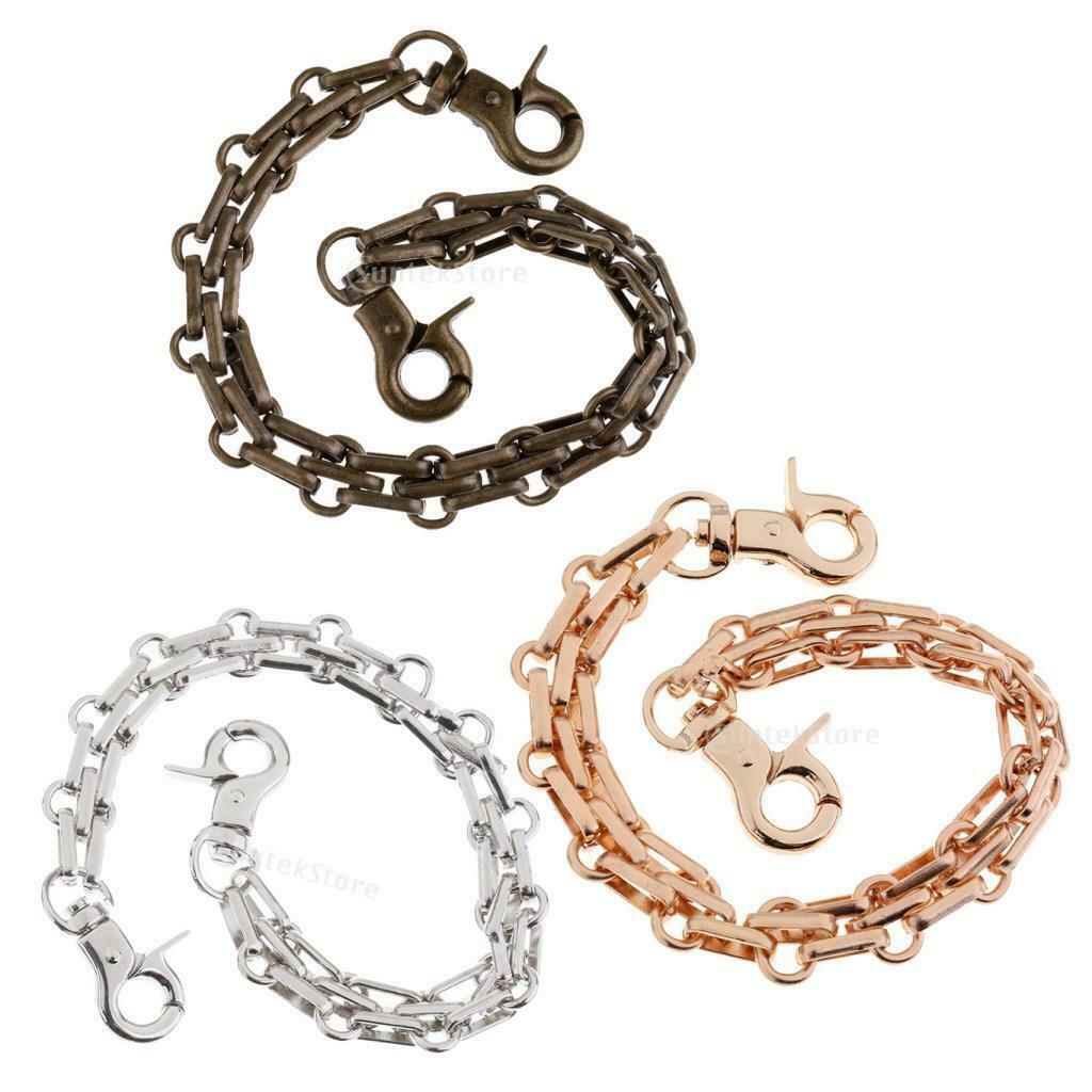 2 Pieces Fashion Metal Handle Handbag Wallet Bag Chains 25cm 9.84" Strap