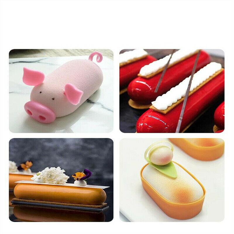 Long Strip Silione Molds for Mousse Cake Silicone Molds French Dessert SilicBDA