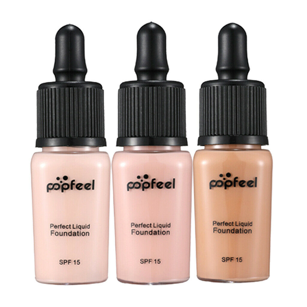 3 Colors Face Makeup Foundation Concealer Liquid for Blemish Dark Circles #1#2#4