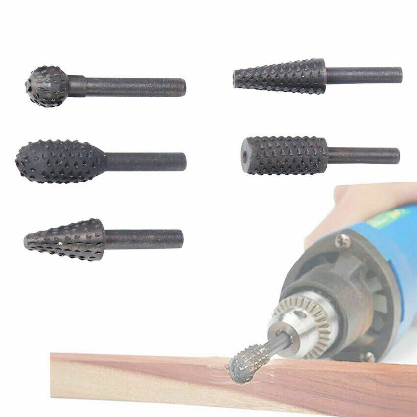 5pcs Titanium 10 Step Cone Drill Bits 1/4" to1-3/8" for Plastic Wood Metal Tool