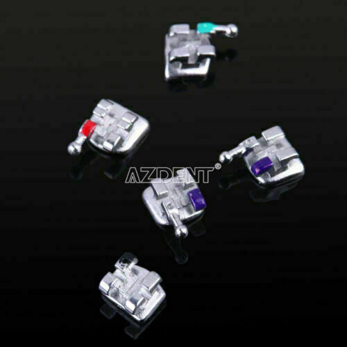 20packs AZDENT Dental Orthodontic Bracket Mini MBT .022 3-4-5 Hooks