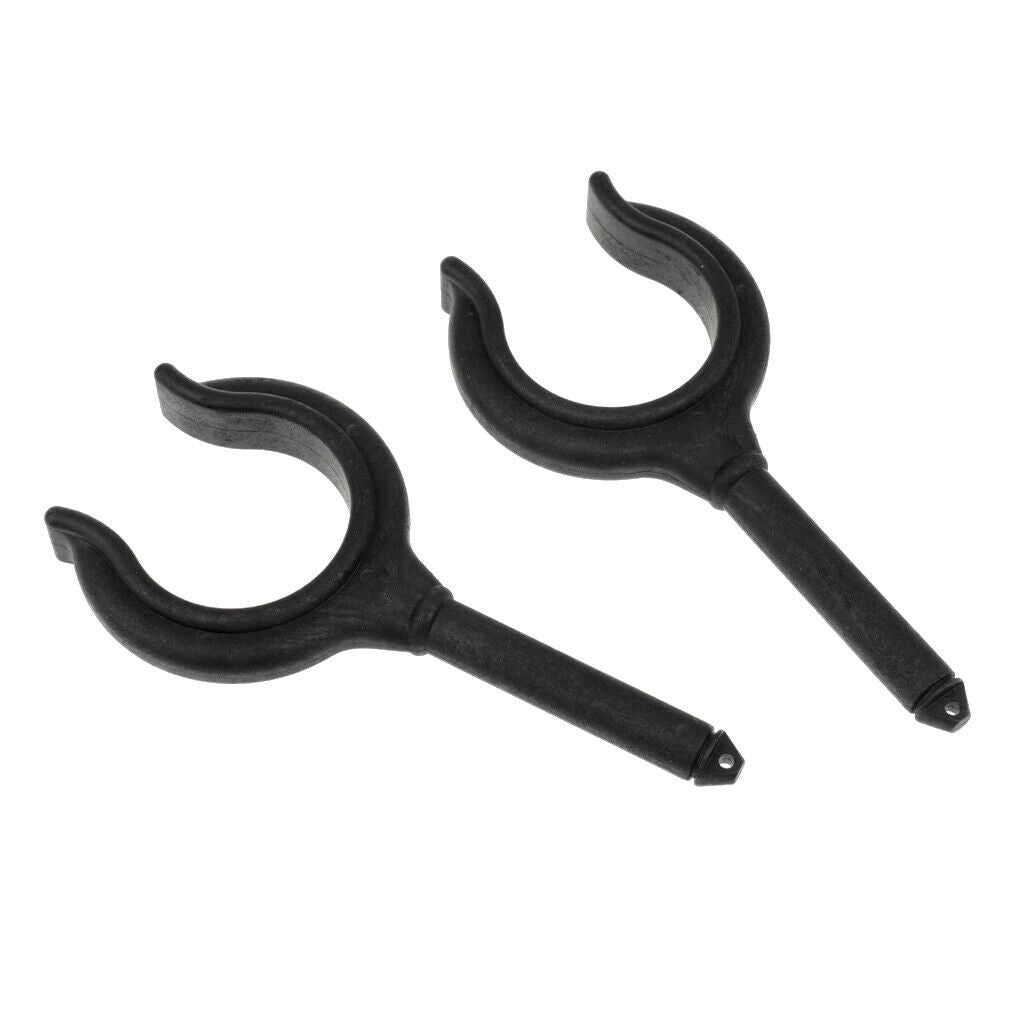 2 Pairs Black Oar Lock Rowlock for Canoe Row Boat Water Raft Kayak 5.7inch