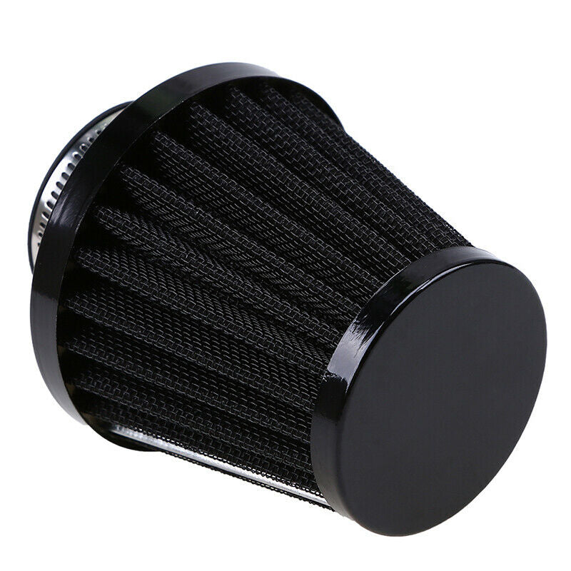 Pair 54mm Air Filter Cleaner Pod Cone Intake Kit Adjustable Universal Black