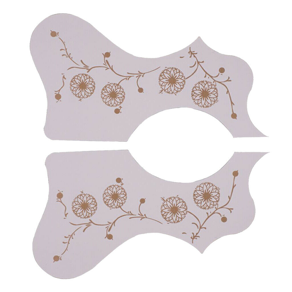 8Pcs Acoustic Guitar PVC Pickguards Self-adhesive Fireworks Printing DIY