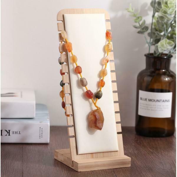 Exquisite Desktop Jewelry Display Stand L-Shape Necklace Holder Organizer