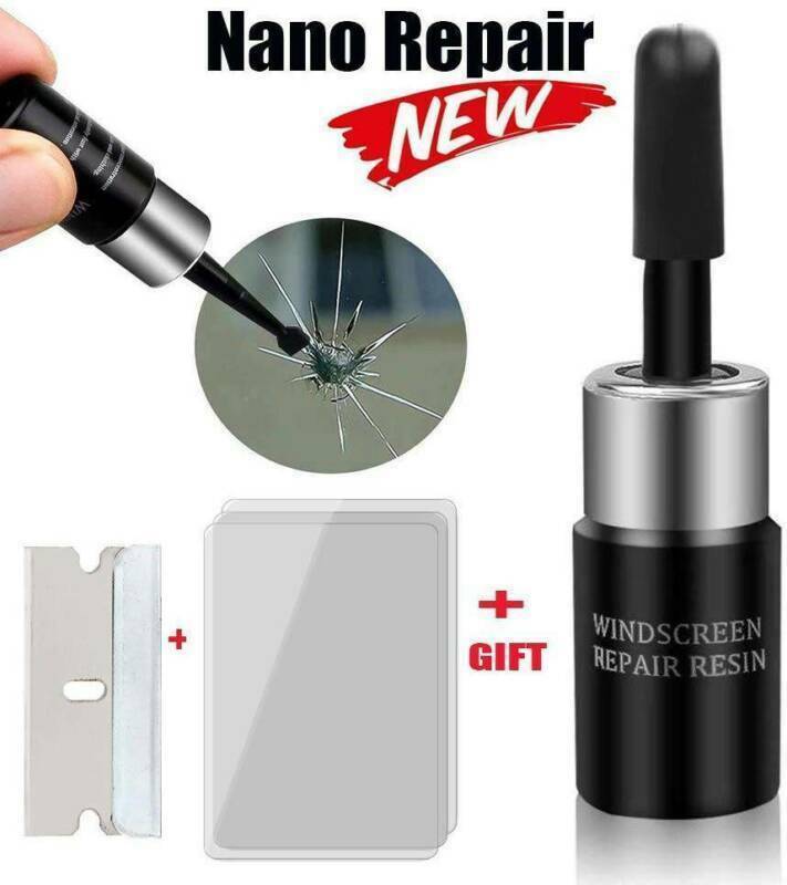 2xAutomotive Glass Nano Repair Fluid- Auto Front Car Windshield Crack Repair Kit