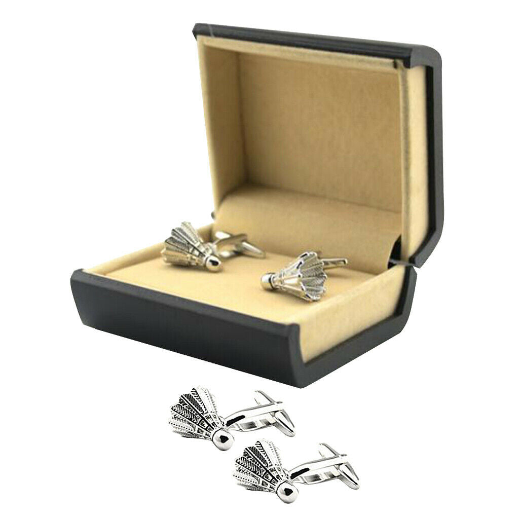 Badminton Shuttlecock Cufflinks Wedding Party Cuff Links Men Christmas Gift