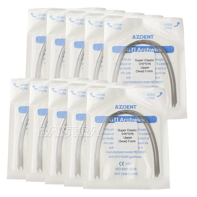 20 Packs Dental Orthodontic Super Elastic Niti Arch Wire Rectangular 16x16Upper