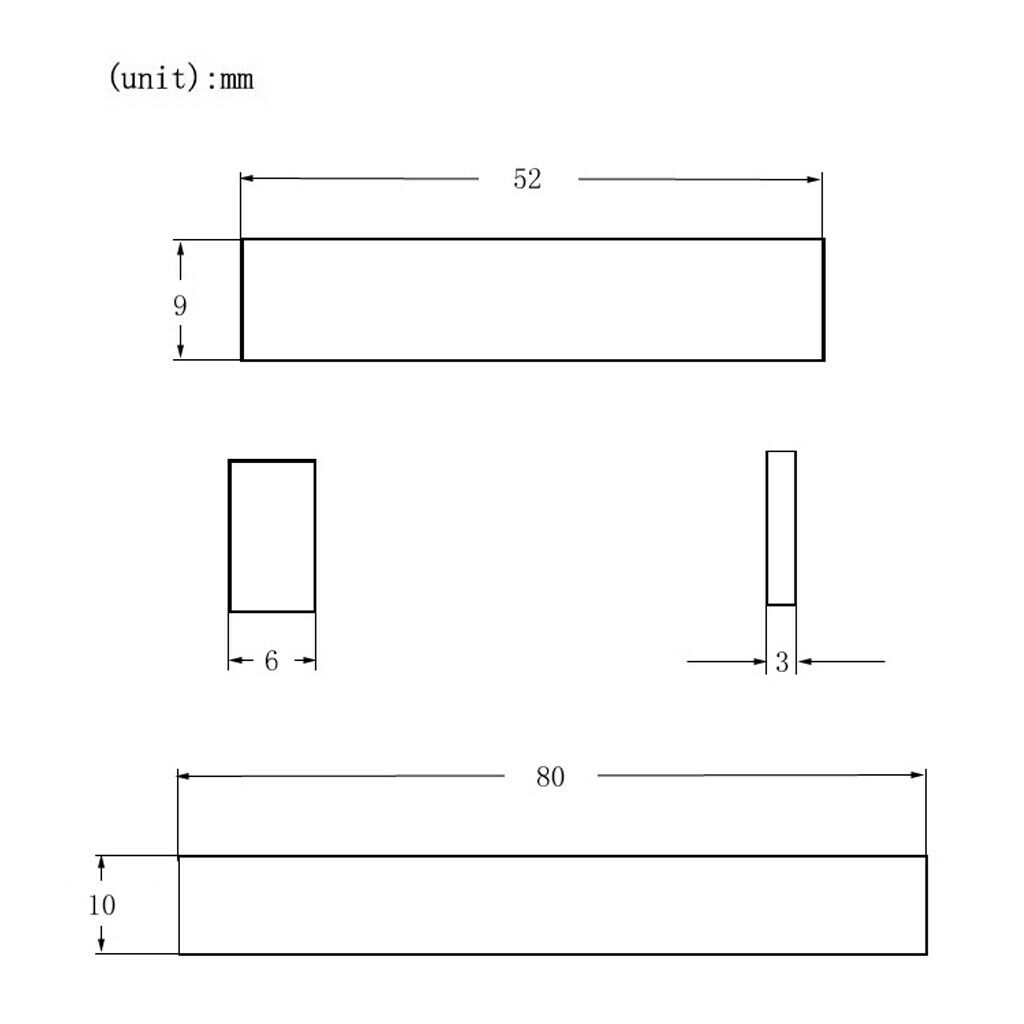 Set of 2 DIY Bone Blank Nut Birdge Saddle for String Instrument Accessory