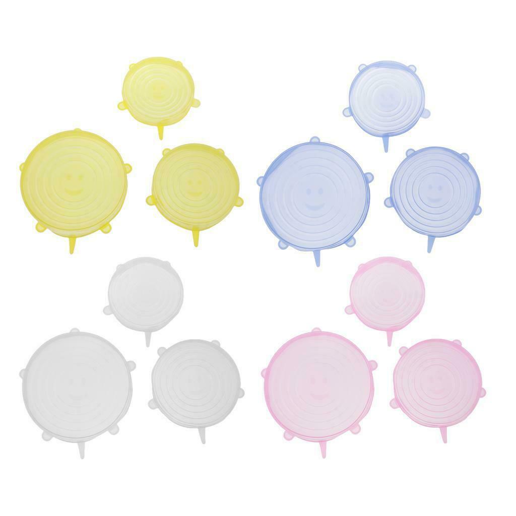 9pcs Silicone Stretch Lids Bowl Wrap Lids Seal Cover Freezer Safe for Bowls