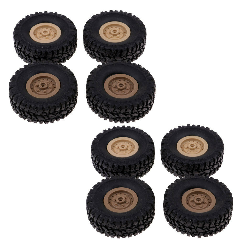 8pcs rubber wheel tires for rc 1/16 crawler car wpl b14 b16 b24 c14 c24
