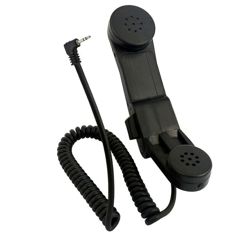 2pcs NEW 1 Pin 2.5mm Military Handheld Speaker Mic H250 Shoulder Microphone PTT