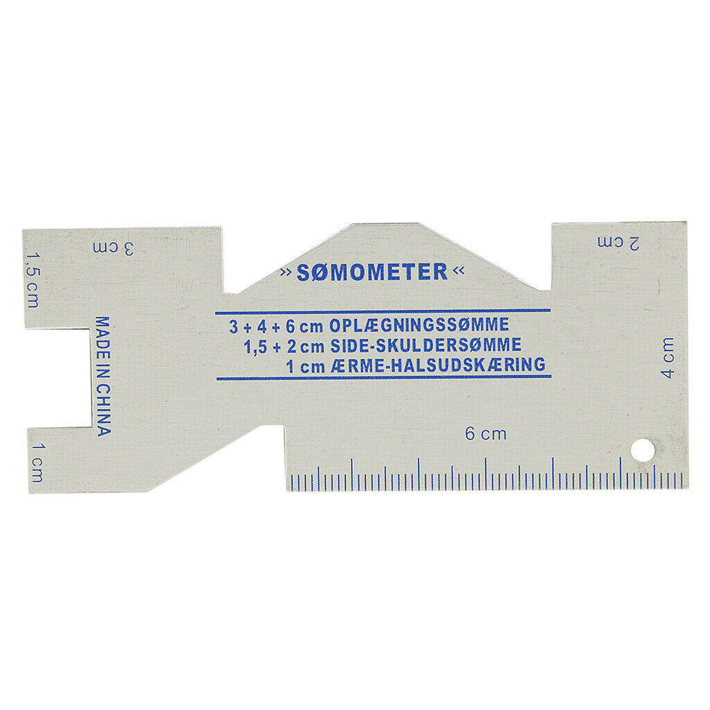 Metal Sewing Measuring Gauge Ruler for Tailor Dressmaker Cutting Fabric Quilting