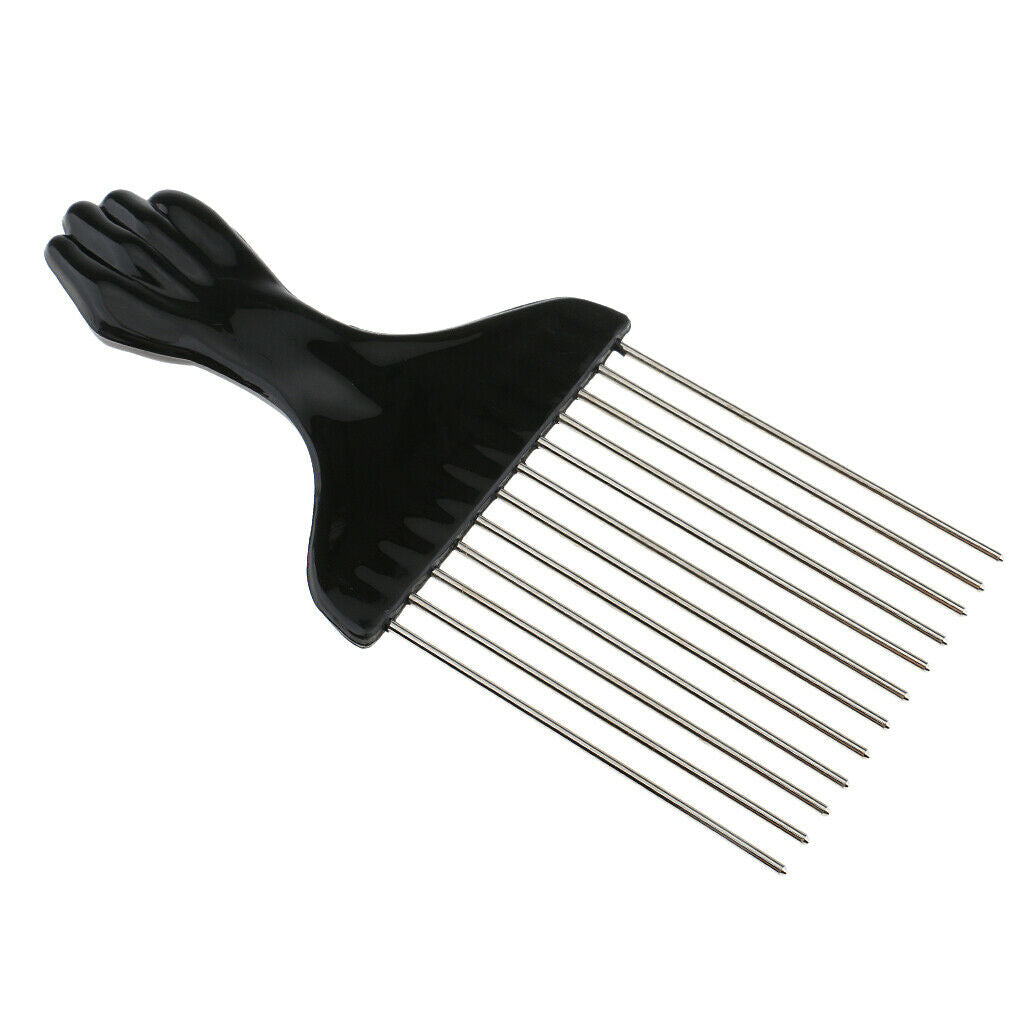 Stainless  Salon Hair Styling Tool Hairdressing Barbers Brush Comb