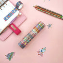 11 Rolls Christmas Theme Party Hot Stamping Washi Paper Stickers Tape Decor DIY