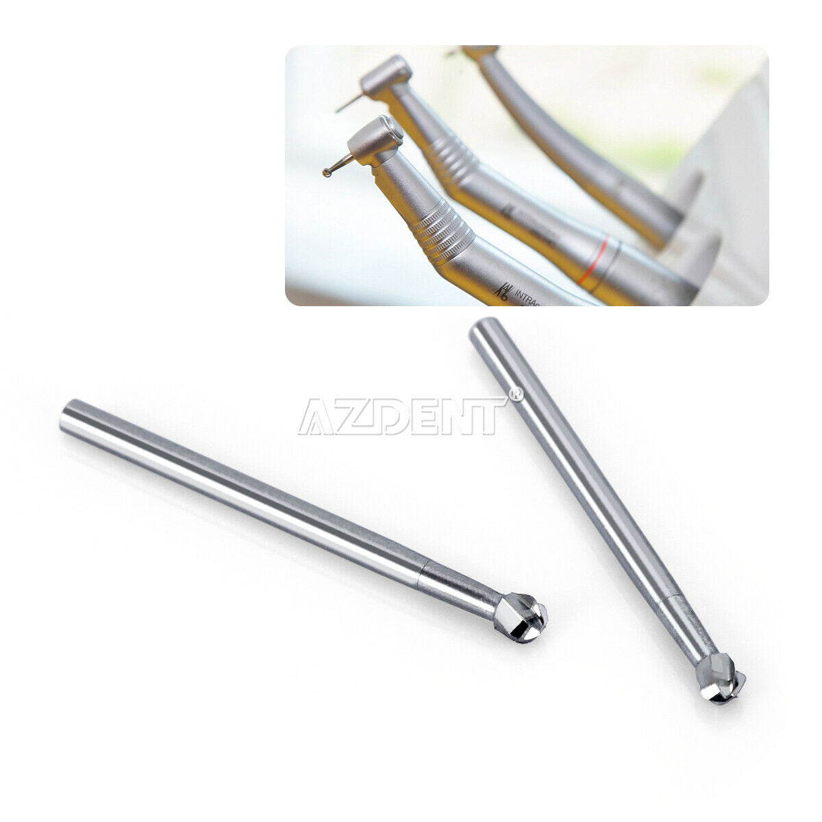 5 Kits Dental Surgical Tungsten Carbide Bur Round Shape 25mm FGXL 8# High Speed