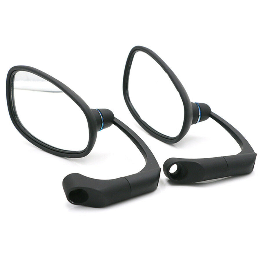 Universal Motorcycle L-bar Retro Oval Rearview Side Mirror For GN/ CG Cafe Racer