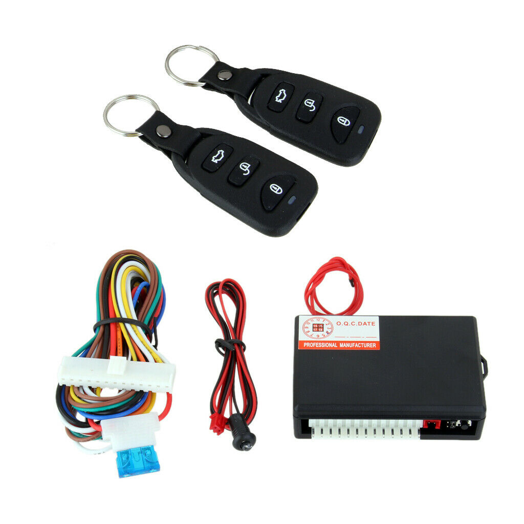 Remote Control Car Door Lock Unlock System LED Indicator Keyless Control