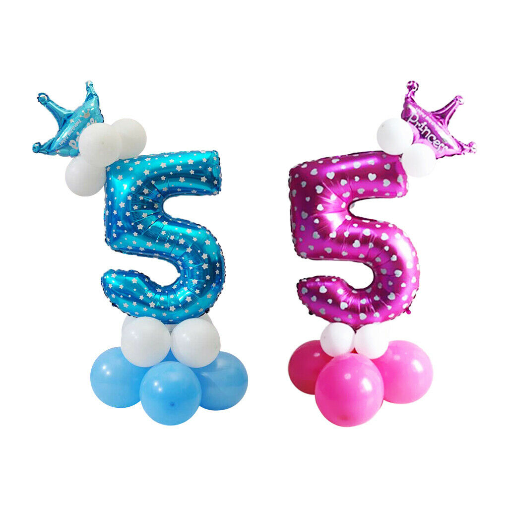 2 Set Balloons  Number Long Balloons And Latex Balloons for Home Party Ornament