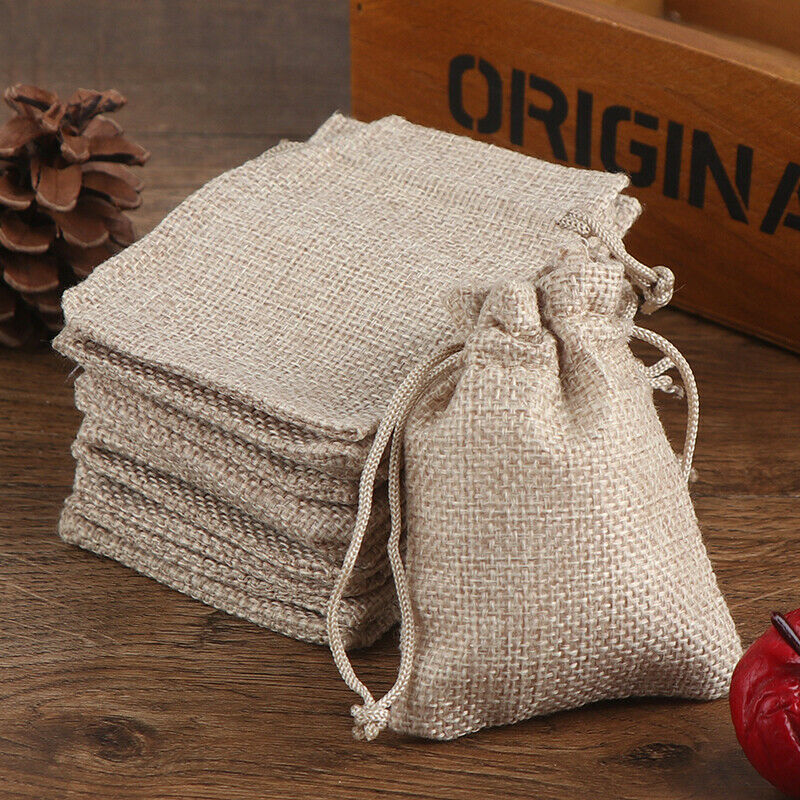50x Bag Bag Jewelry Bag Jute Velours Cord Bag Small DD