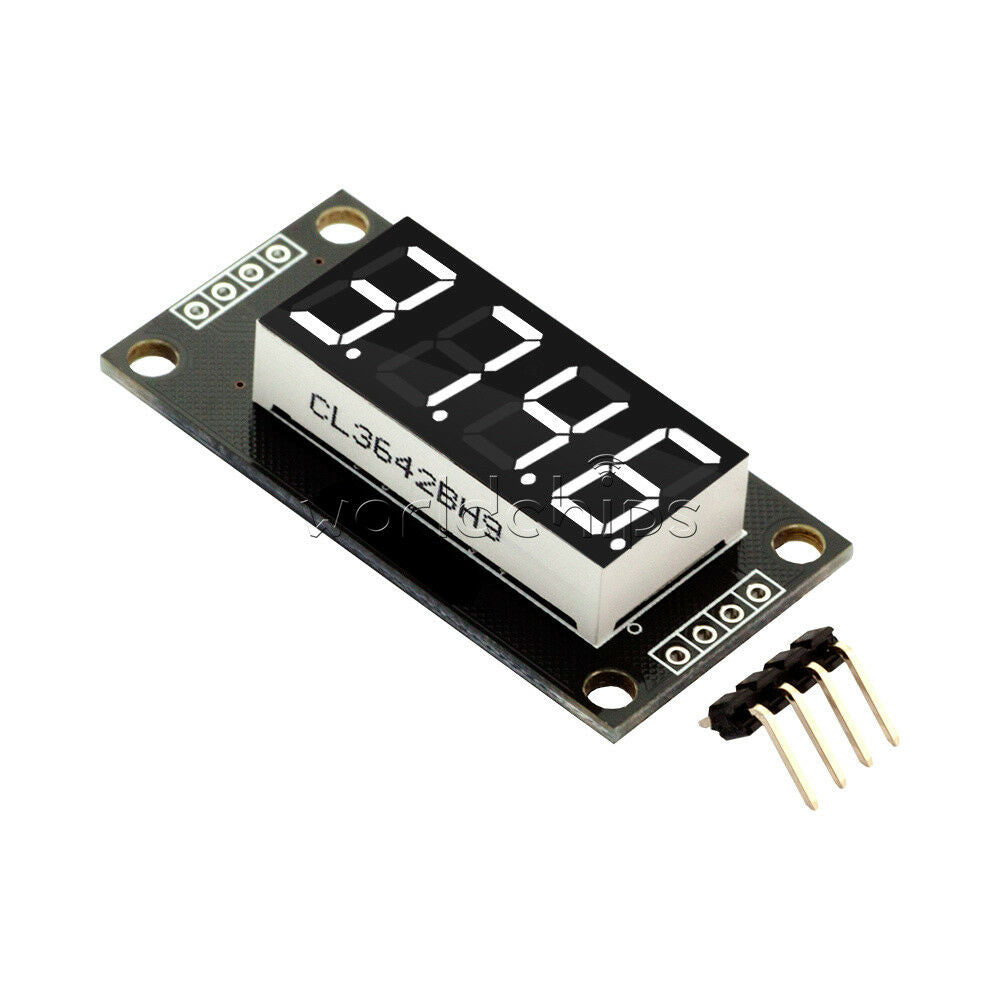 White 0.36" TM1637 7-Segment 4-digit Digital Tube LED Display Module For Arduino