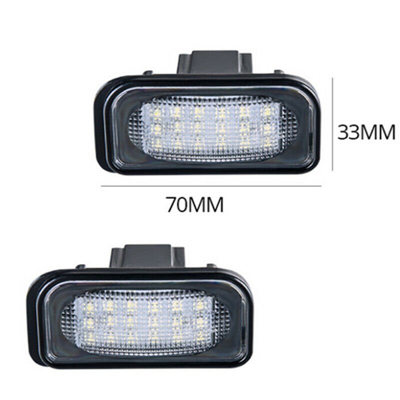 2PCS LED License Plate Light For Mercedes Benz W203 Car Number Plate Lamp BDAU