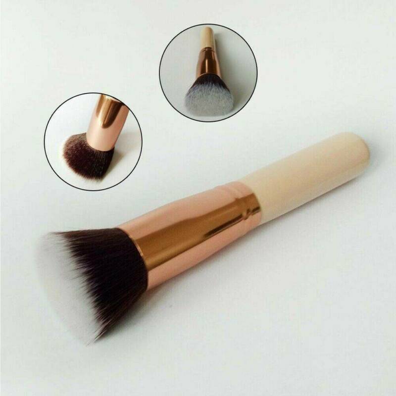 Flat Top Kabuki Foundation Brush Liquid foundation Blending powder HQ XMAS !!
