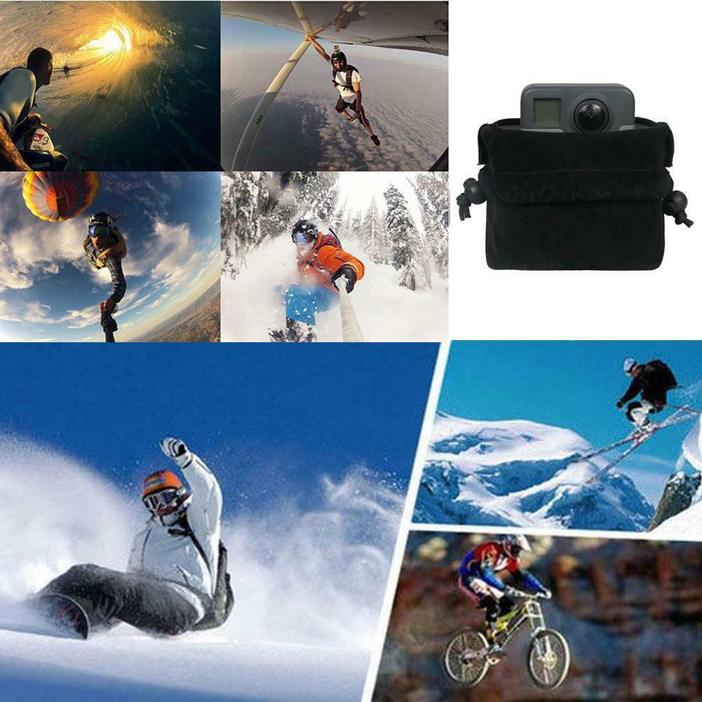 Dust-proof Bag Flannelette EV Sponge Protective Cover Bag for GoPro Fusion @