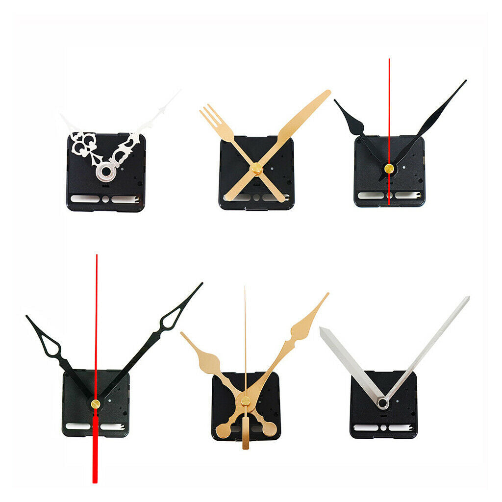 Non-Ticking Clock Movement Mechanism Repair Replace Tool Metal Hands Clocks