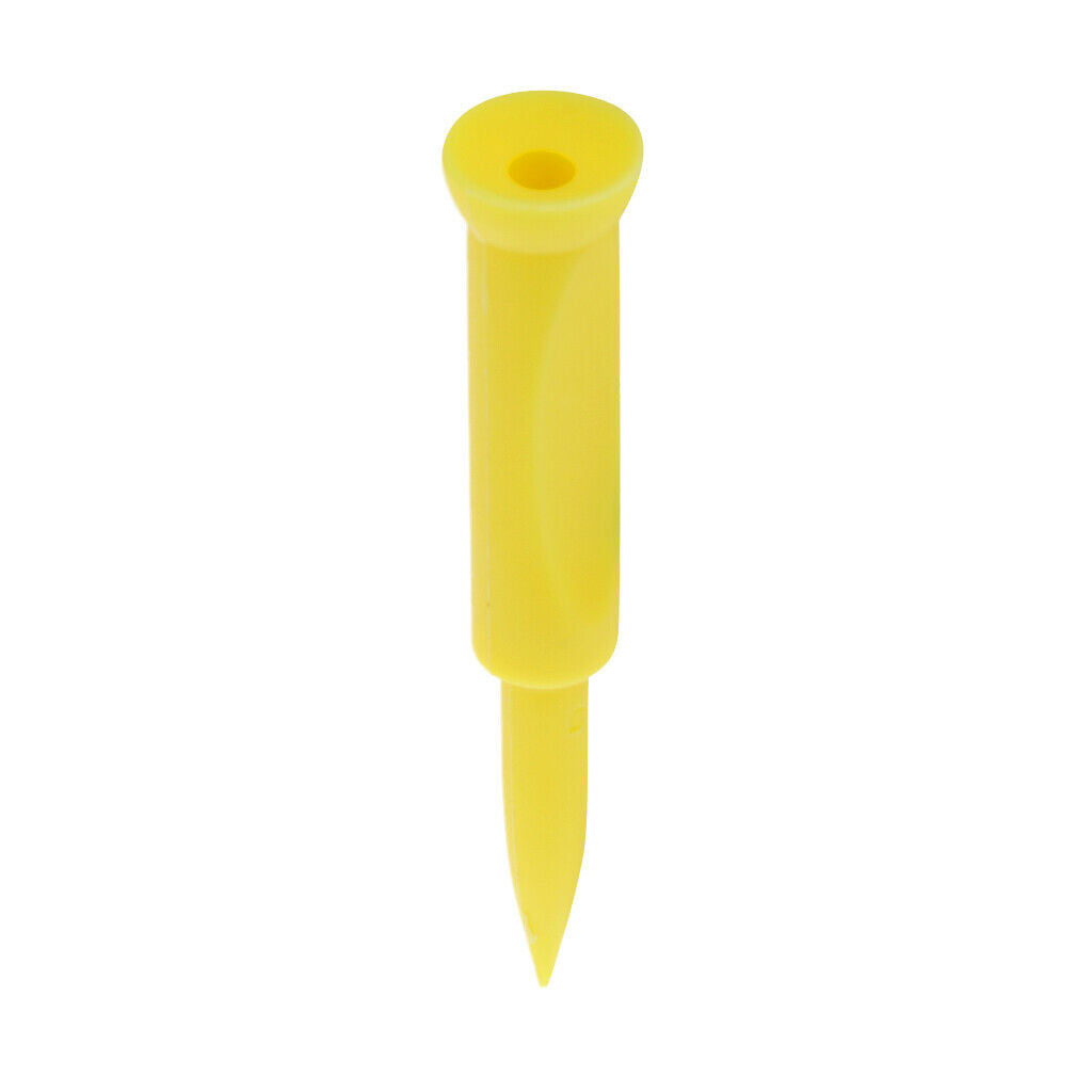 5pcs-set plastic golf tees 70mm yellow