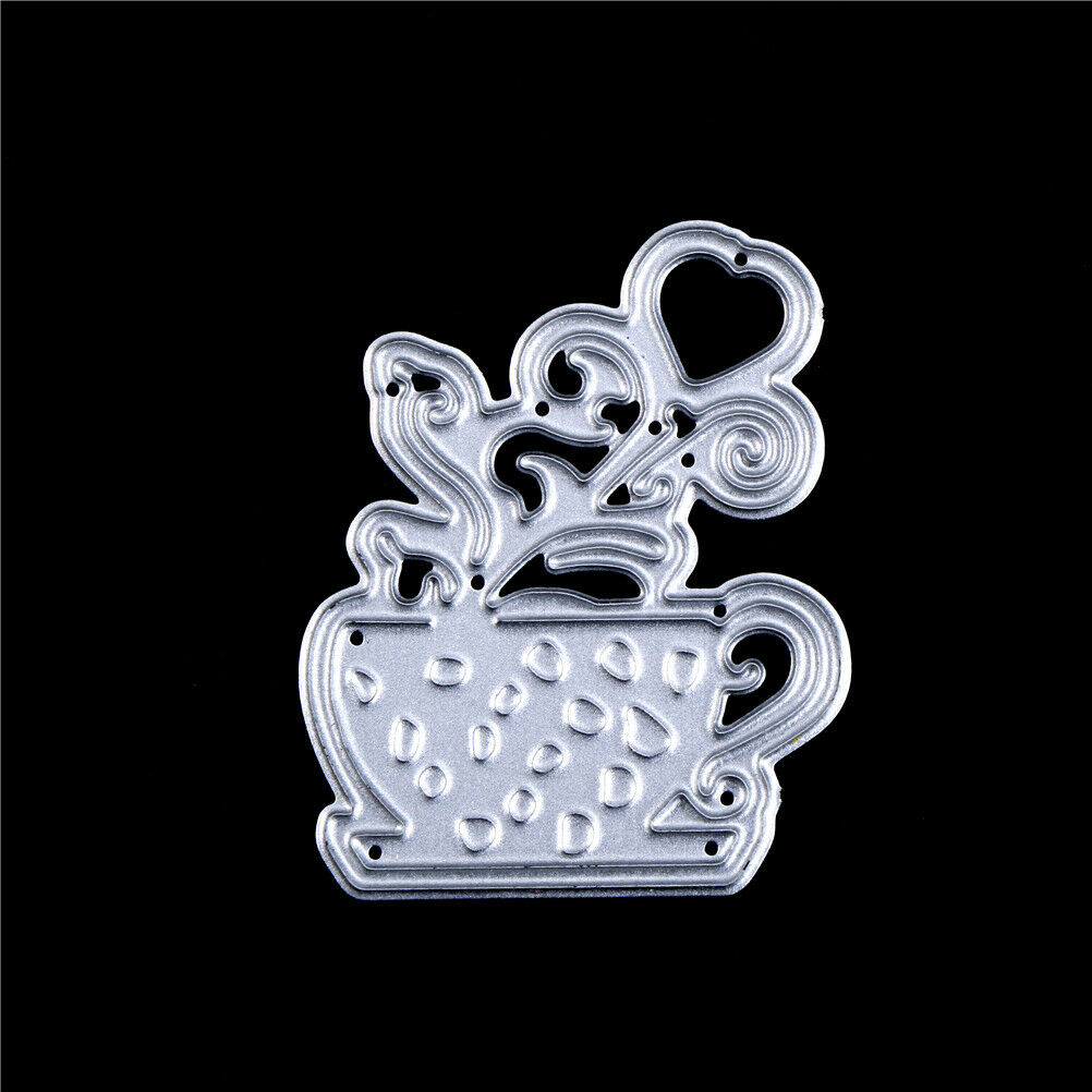 Cup of Flower Metal Cut Dies Stencils For DIY Scrapbook DIY Album CardsDe.l8