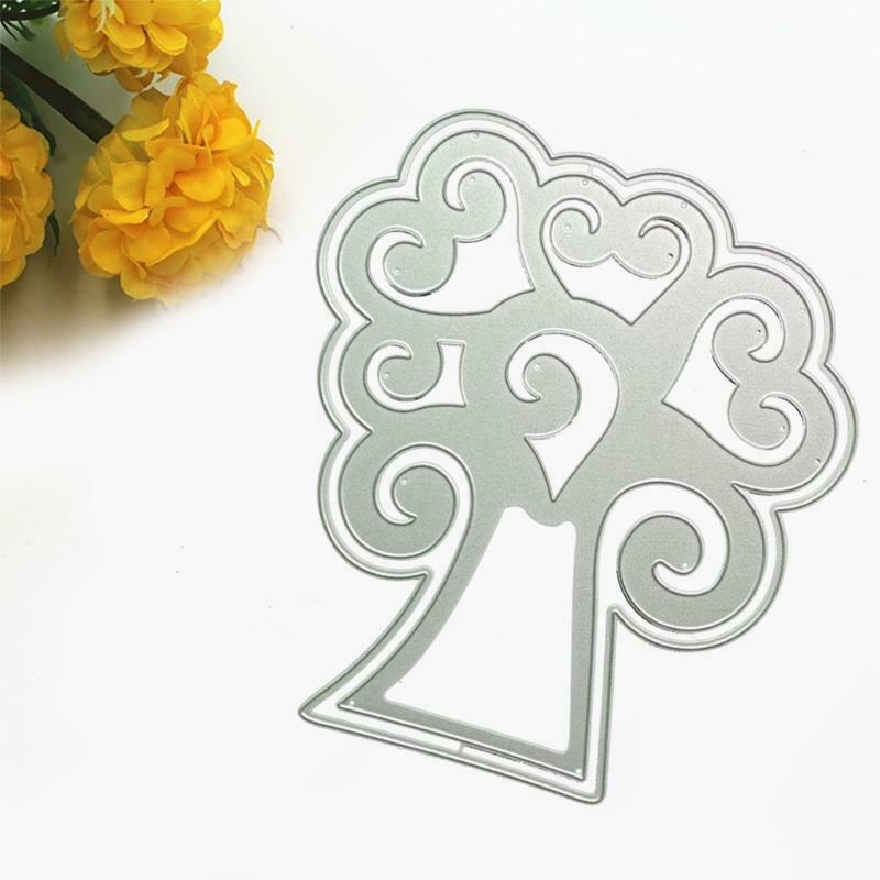 Valentine Heart Shape Tree Carbon Steel Cutting Dies DIY Scrapbooking Photo