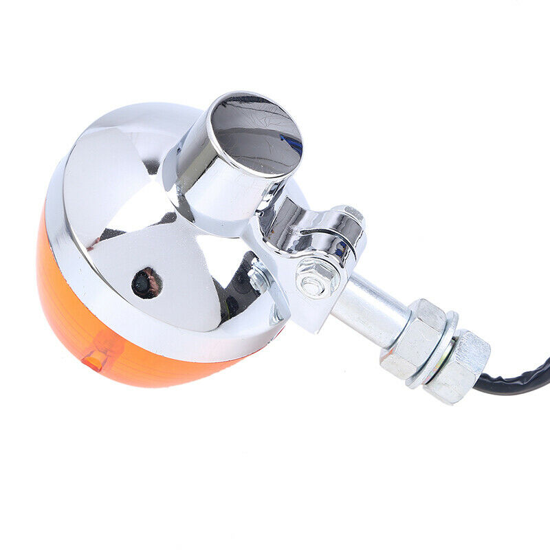 Amber Motorcycle Dirt Bike Rear Turn Signal Lights 12mm Universal For Yamaha ATV