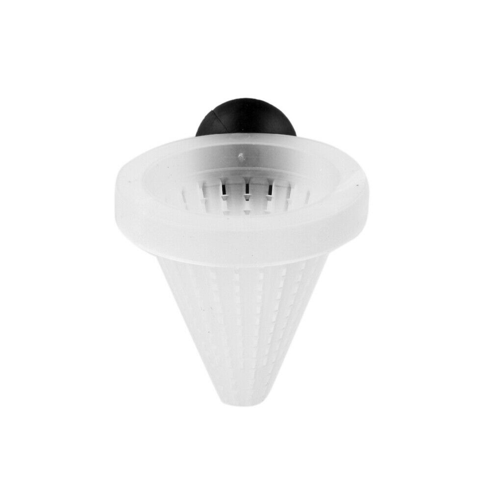 5 Pieces Cone Worm Feeder with Suction Cup, Aquarium Plastic Tapered Red Worm
