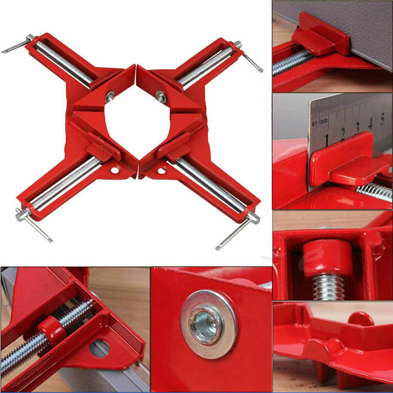 4x 3 '' Right Angle Miter Corner Picture Frame Clamp Holder Woodwork 90 Degree
