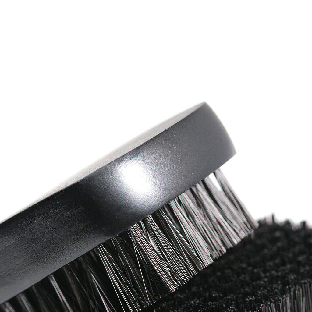 Men's Wooden Beard Mustache Facial Hair Brush Grooming Tool Black