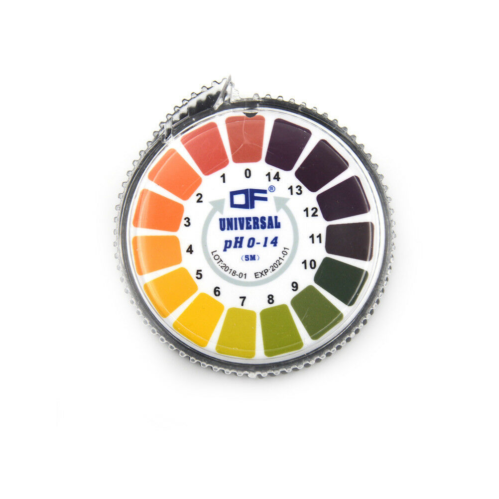 Portable 5m 0-14 PH Alkaline Acid Indicator Paper Water Urine Saliva Litm.l8