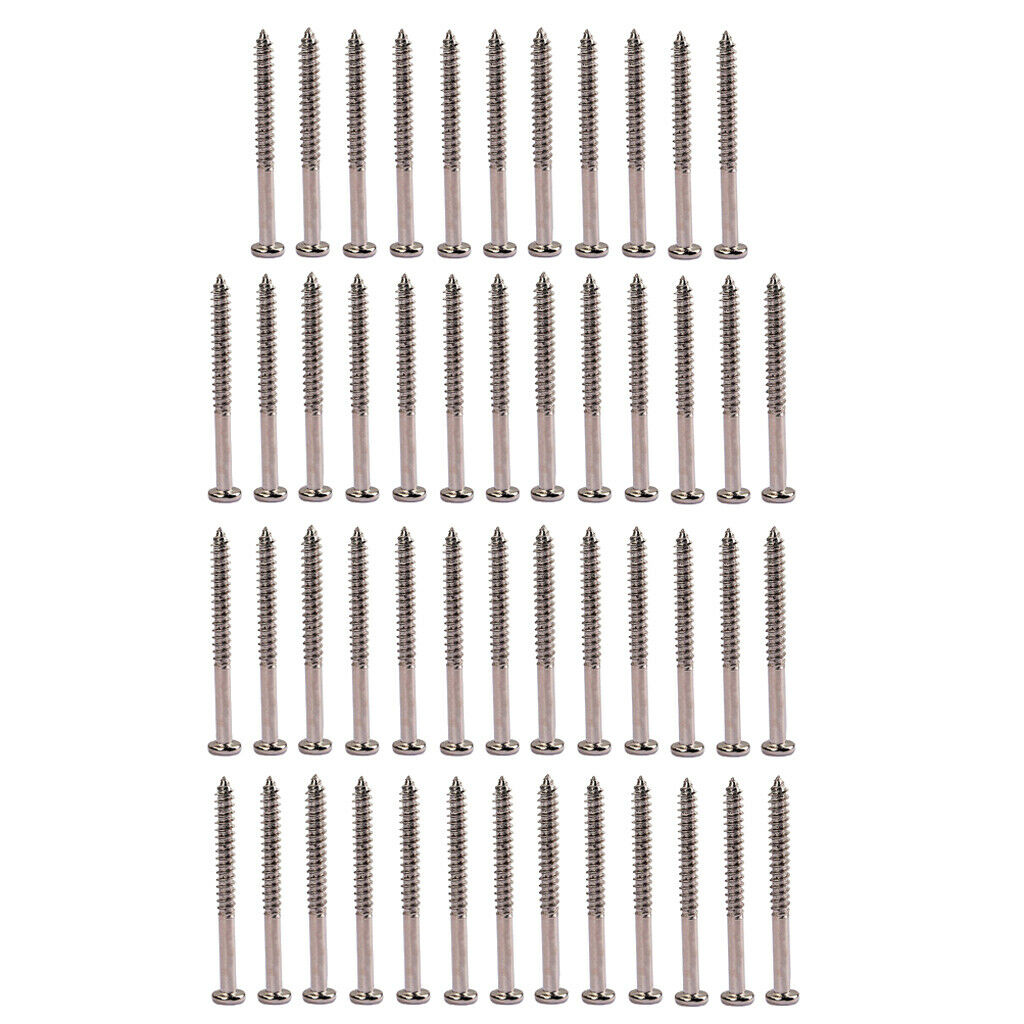 50PCS Bass Guitar Pickup Screws for P90 Pickup Replacements 1.36x0.11inch