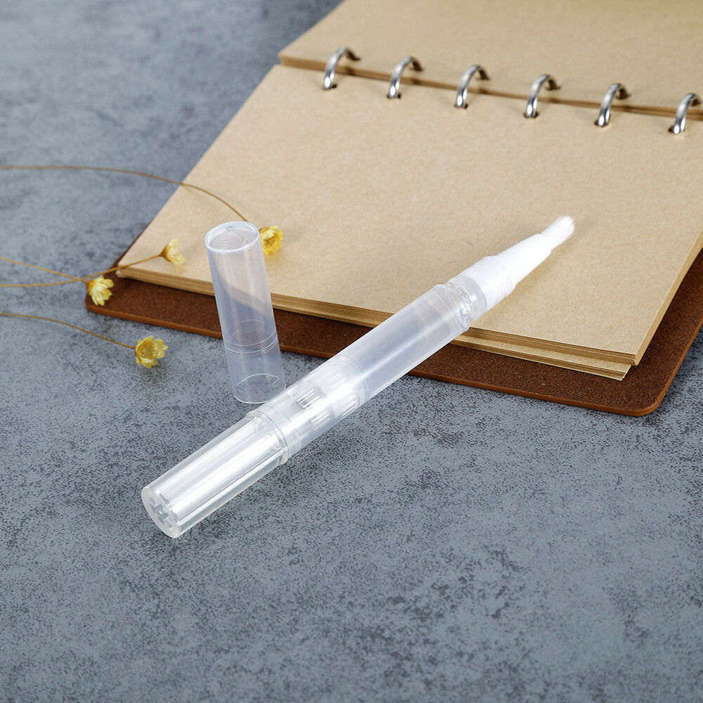 1x 3ml Empty Twist Pen Cosmetic Container Nail Nutrient Oil Tube with Brush Head
