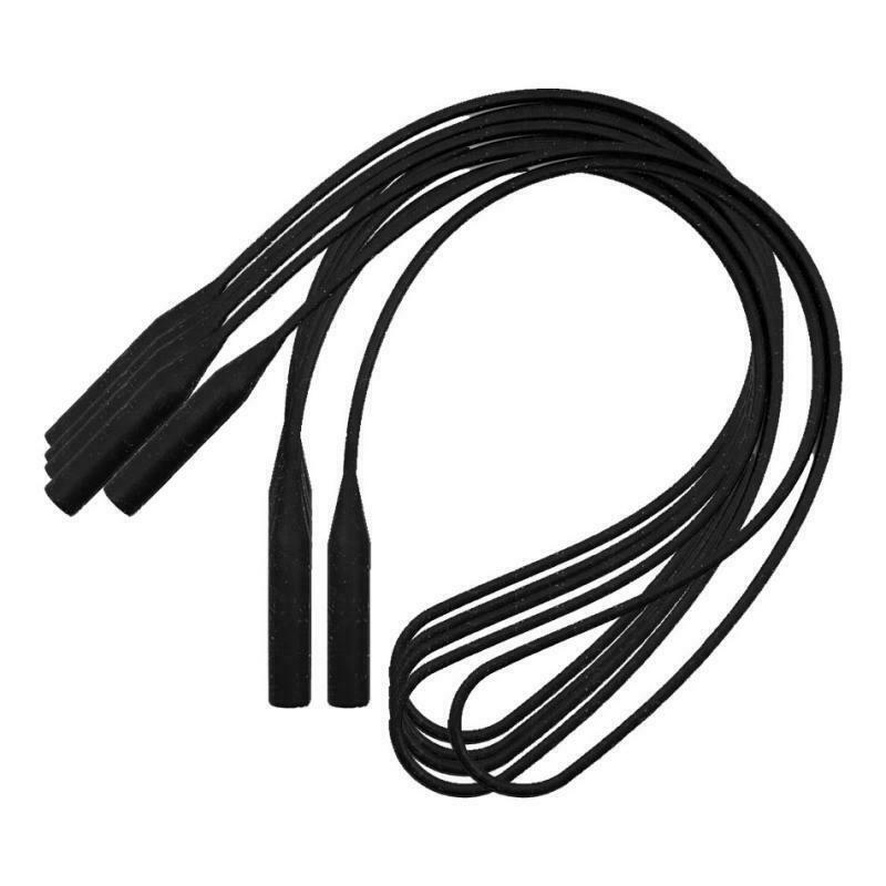 5pcs Silicone Bands Eyeglasses Strap Glasses Sunglasses Holder Retainer Black