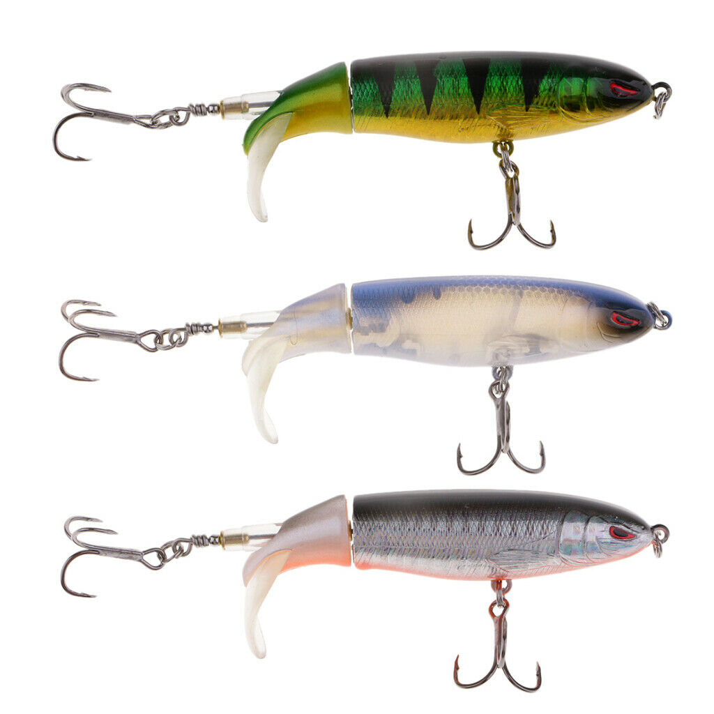3x   Topwater   Whopper   Popper   Fishing   Lure   Floating   Artificial   Bait