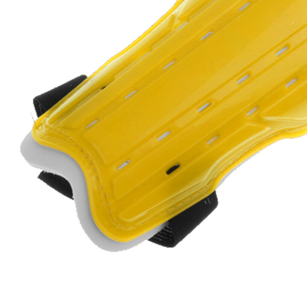 1 Pair Soccer Football Shin Pads Guards Sports Leg Protector Youth Yellow