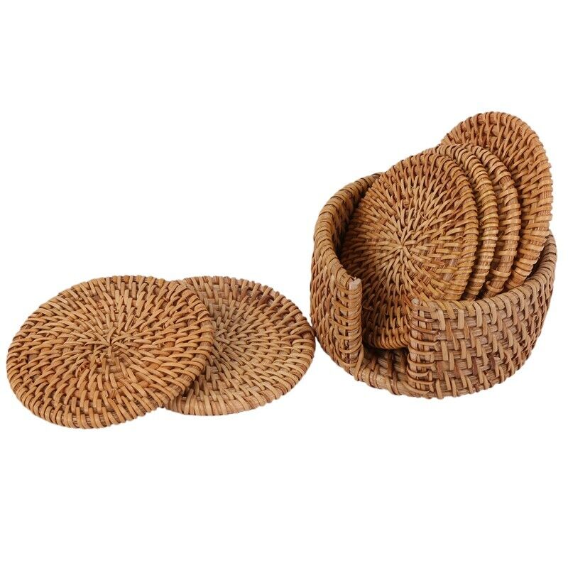 1X(6pcs/lot Creative drink Coasters set for kungfu tea accessories round tab1Z6)
