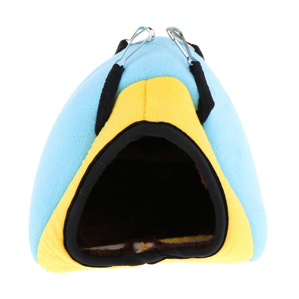 Rabbit Guinea Pig Hamster Cotton House Bed Cute for Small Animals blue