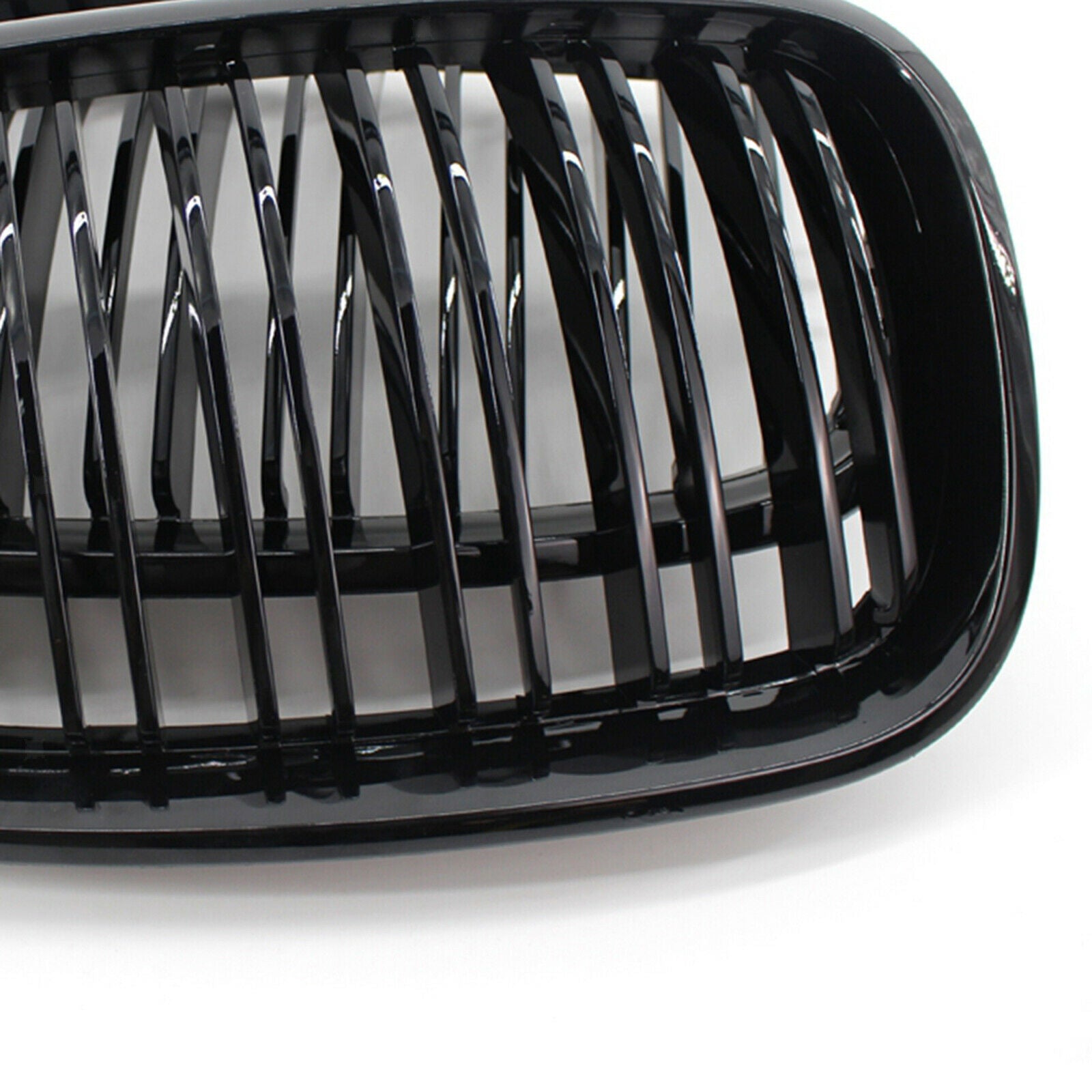 Black Front Double Line Grill Grille Fit for BMW E70 E71 X5M X6M 2007-2013